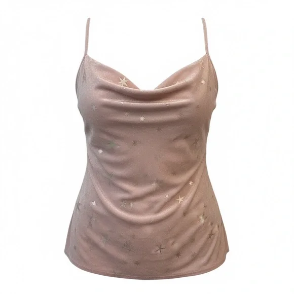 Torrid Starry Pink Shimmer Tank Top - Picture 1 of 8
